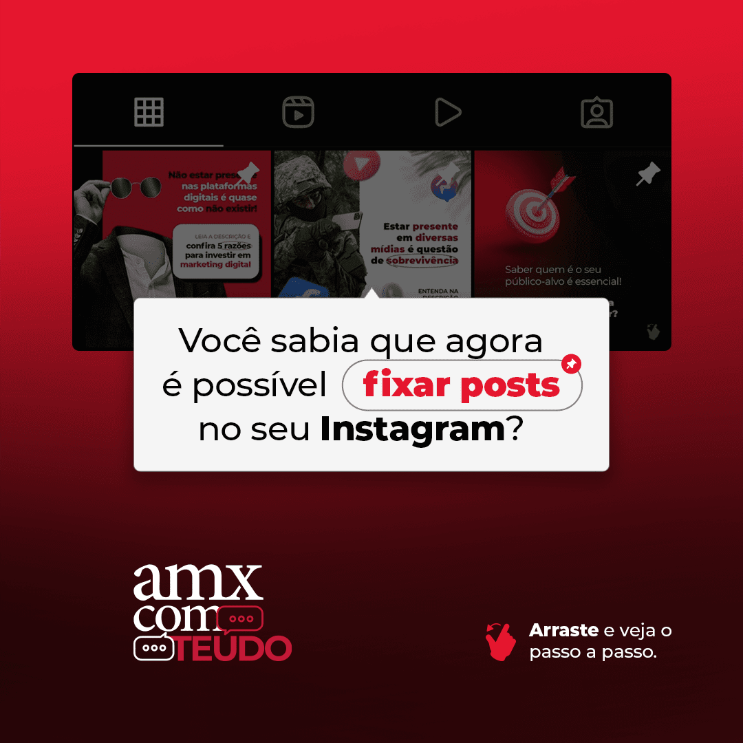 Sabia que agora você consegue fixar post no seu instagram?